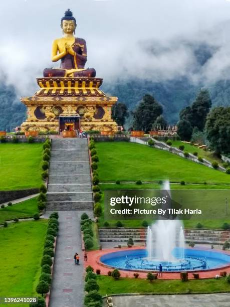 tathagata tsal - buddhist park, ravangla - sikkim - ravangla stock pictures, royalty-free photos & images