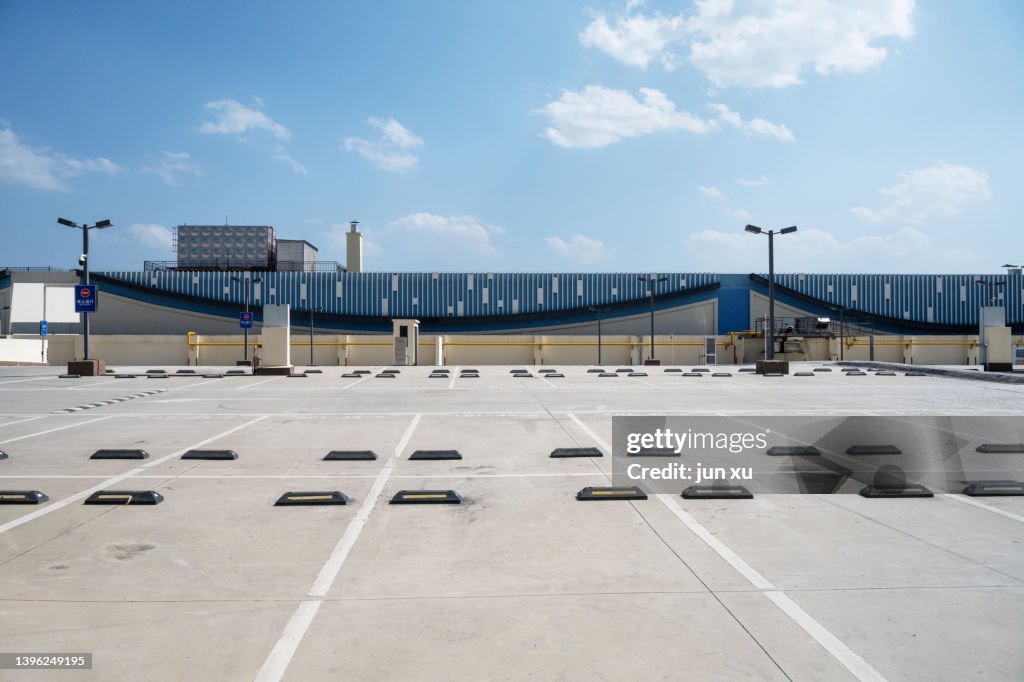 Open ground public parking space