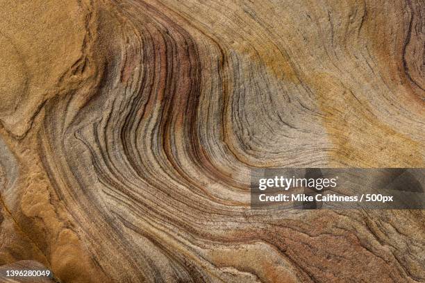 full frame shot of wooden table,spittal beach,united kingdom,uk - hartholz stock-fotos und bilder