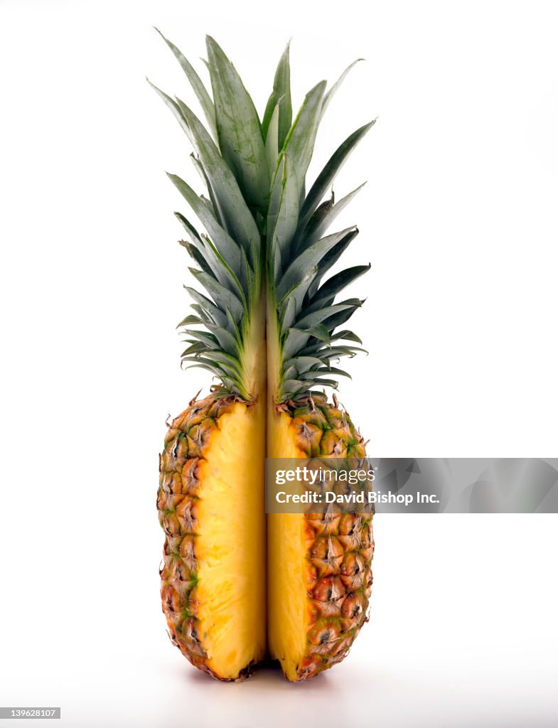 Pineapple with Slice Removed