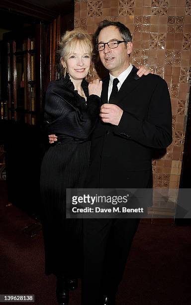 Lindsay Duncan and Jeremy Northam attend an after party celebrating the Gala Performance of Noel Coward's 'Hay Fever' at the Royal Horseguards Hotel...