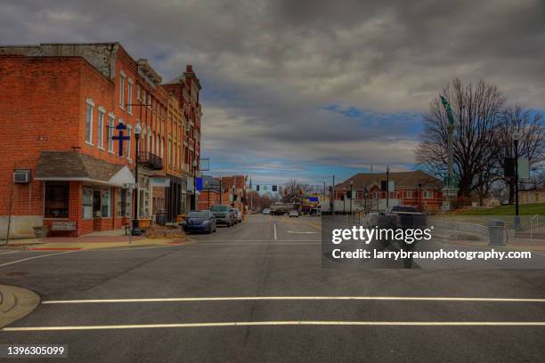 town square at the crosswalk - town square america stock pictures, royalty-free photos & images