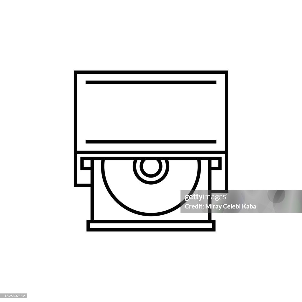 Cd Room line icon
