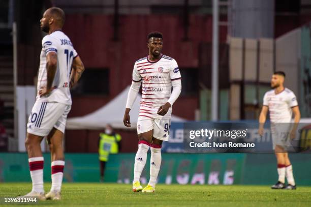 Keita Baldé of Cagliari Calcio during the Serie A match between US Salernitana and Cagliari Calcio at Stadio Arechi on May 08, 2022 in Salerno, Italy.