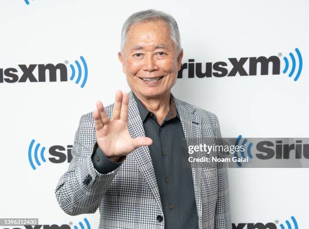 George Takei visits the SiriusXM Studios on May 09, 2022 in New York City.