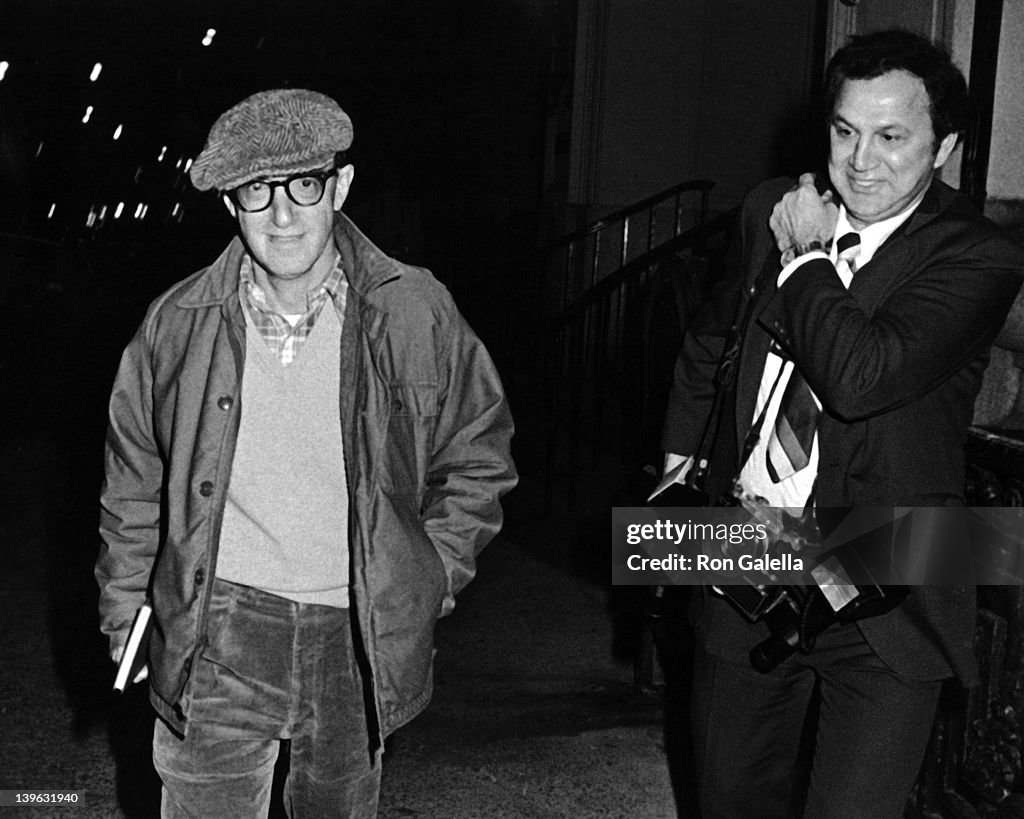 Woody Allen Sighted at Mia Farrow's apartment