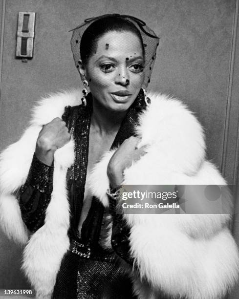 Diana Ross attends Foundation of Motion Picture Pioneer's Pioneer of the Year Awards Honoring Jule Styne on October 16, 1978 at the Waldorf Astoria...