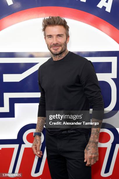 David Beckham attends the David Beckham and F45 Training Launch DB45 on May 09, 2022 in Miami, Florida.