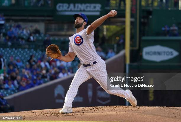 Daniel Norris of the Chicago Cubs throws a pitch against the Los Angeles Dodgers at Wrigley Field on May 07, 2022 in Chicago, Illinois.