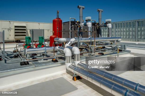 Large Rooftop Chiller Rooftop Chiller Photos and Premium High Res Pictures - Getty Images