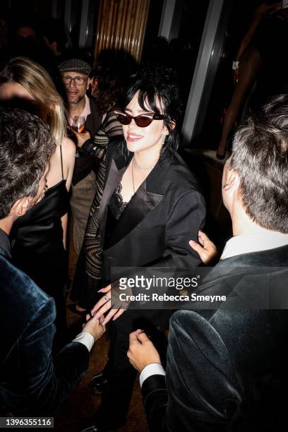 Billie Eilish attends the Cardi B x Playboy afterparty for the Met Gala at the Boom Boom Room at the Standard on May 2, 2022 in New York City.