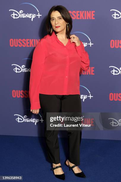 Hiam Abbass attends the "Oussekine" photocall at Le Grand Rex on May 09, 2022 in Paris, France.