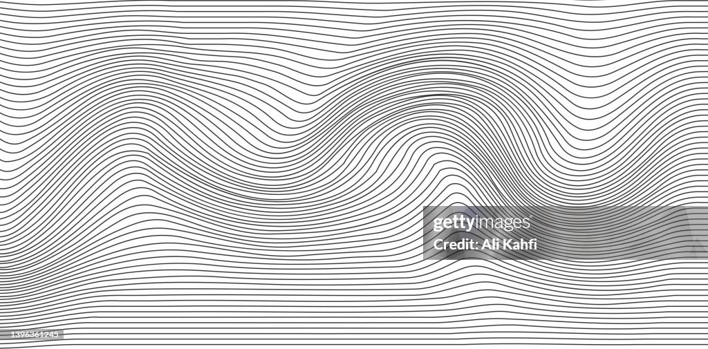 Abstrakte Wave-Linie Hintergrund
