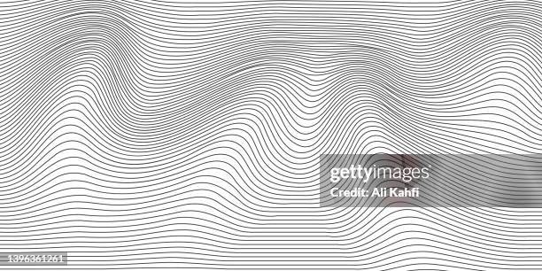 abstract wave line background - seascape stock illustrations