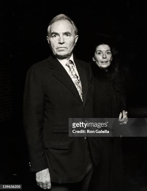 Actor James Mason and wife Clarissa Kaye attend Life Magazine Party on September 25, 1978 at the West Side Pier in New York City.