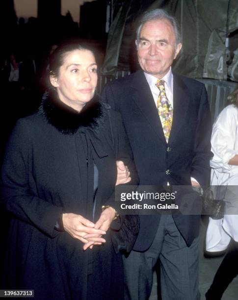 Actor James Mason and wife actress Clarissa Kaye attend the Life Magazine Party on September 25, 1978 at West Side Pier in New York City.