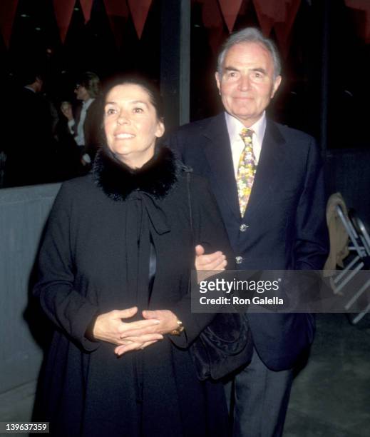Actor James Mason and wife actress Clarissa Kaye attend the Life Magazine Party on September 25, 1978 at West Side Pier in New York City.