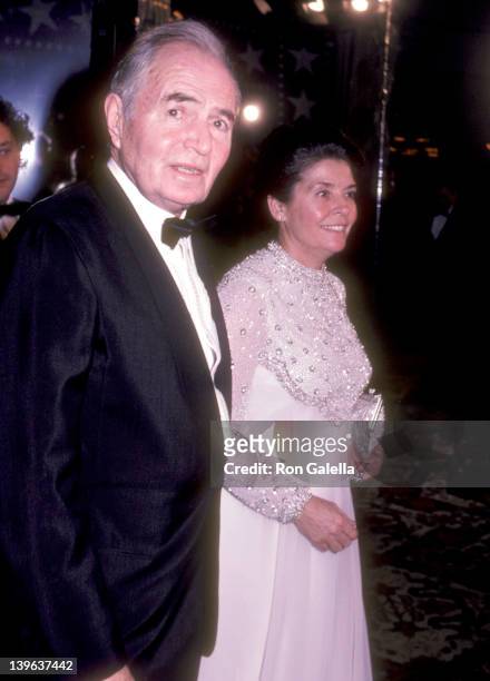 Actor James Mason and wife actress Clarissa Kaye attend the 11th Annual American Film Institute Lifetime Achievement Award Salute to John Huston on...