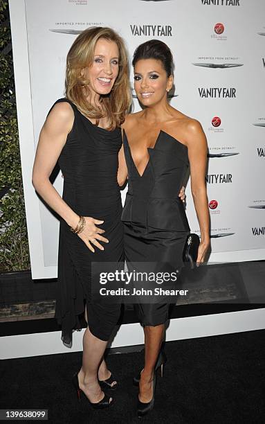 Actresses Felicity Huffman and Eva Longoria attend the Vanity Fair and Chrysler celebration of The Eva Longoria Foundation hosted by Eva Longoria on...