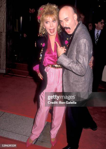 Actress Stella Stevens and musician Bob Kulick attend the "Mother, Mother" Hollywood Premiere on December 6, 1989 at Pacific's Cinerama Dome in...