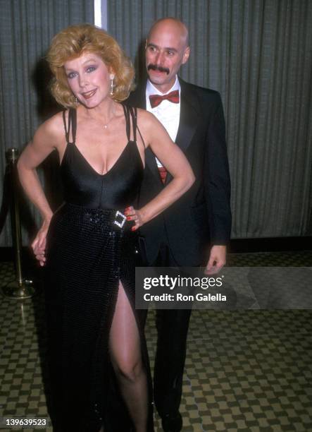 Actress Stella Stevens and musician Bob Kulick attend the 19th Annual Nosotros Golden Eagle Awards on June 9, 1989 at Beverly Hilton Hotel in Beverly...