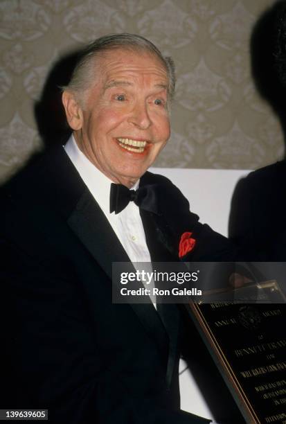 Comedian Milton Berle attending 40th Annual Writer's Guild of America Awards on March 18, 1988 at the Beverly Hilton Hotel in Beverly Hills,...