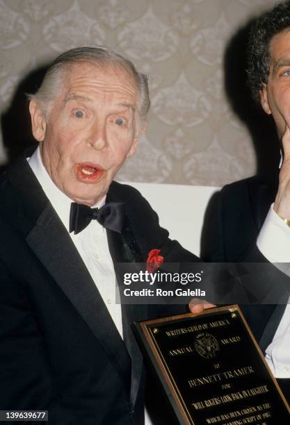 Comedian Milton Berle attending 40th Annual Writer's Guild of America Awards on March 18, 1988 at the Beverly Hilton Hotel in Beverly Hills,...