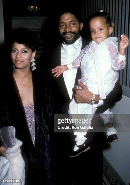 Actress Debbie Allen, husband Norman Nixon and daughter Vivian Nixon attending "Fred Astaire Awards" on October 27, 1986 at the Plaza Hotel in New...