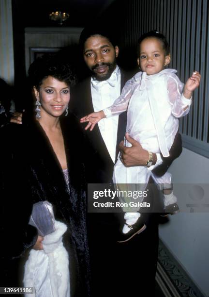 Actress Debbie Allen, husband Norman Nixon and daughter Vivian Nixon attending "Fred Astaire Awards" on October 27, 1986 at the Plaza Hotel in New...