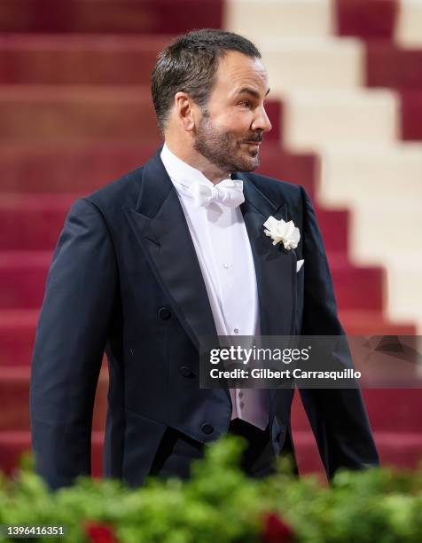 Fashion designer Tom Ford arrives to The 2022 Met Gala Celebrating "In America: An Anthology of Fashion" at The Metropolitan Museum of Art on May 02,...
