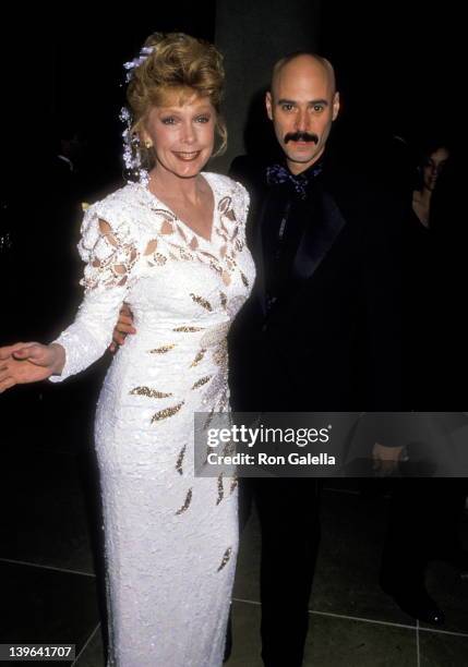 Actress Stella Stevens and musician Bob Kulick attend the Sixth Annual Soap Opera Digest Awards on January 14, 1990 at Beverly Hilton Hotel in...