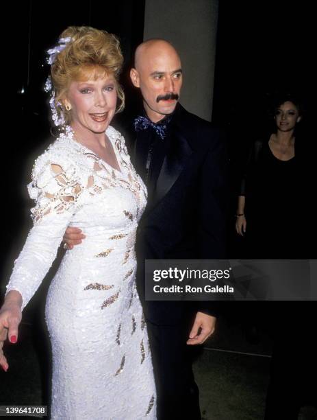 Actress Stella Stevens and musician Bob Kulick attend the Sixth Annual Soap Opera Digest Awards on January 14, 1990 at Beverly Hilton Hotel in...