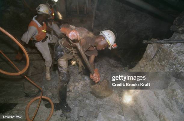 Miners working in Kinross gold mine.