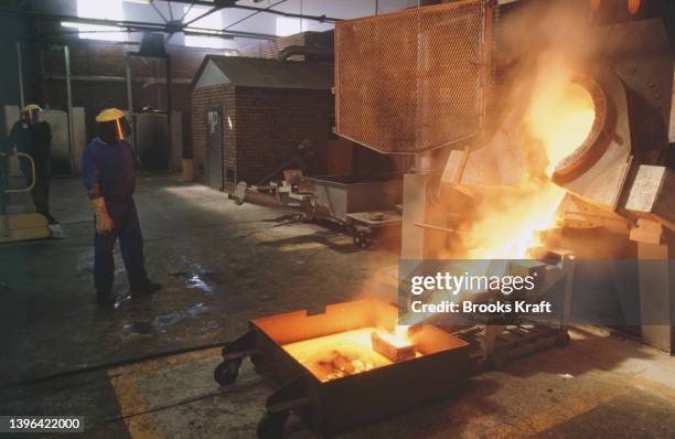 Melted Gold at the Kinross Gold Mine