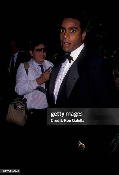 Sportscaster Ahmad Rashad attending "David Dinkins Benefit Rally" on October 31, 1989 at the Sheraton Center in New York City, New York.