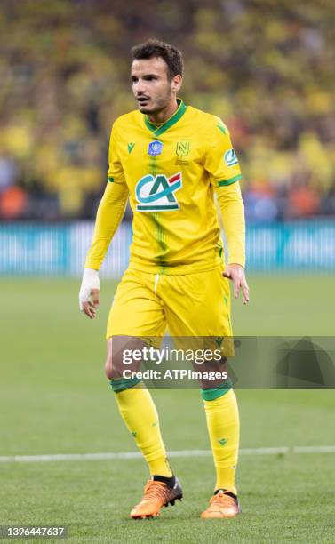 Pedro Chirivella of FC Nantes during the French Cup Final match between OGC Nice and FC Nantes at Stade de France on May 07, 2022 in Paris, France.