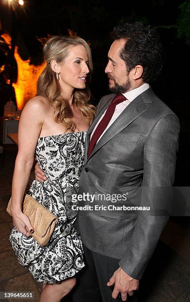 Lisset Gutierrez and actor Demian Bichir attend The Hollywood Reporter Nominees' Night 2012 Celebrating The Nine Best Pictures Nominees held at The...