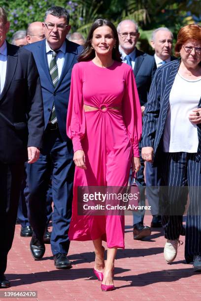 Queen Letizia of Spain attends the Red Cross Fundraising Day at the Oceanografic on May 10, 2022 in Valencia, Spain.