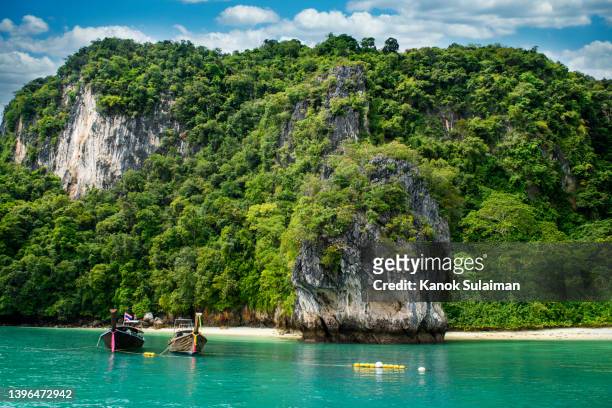 koh hong islands in andaman sea at krabi,thailand - james bond island stock pictures, royalty-free photos & images
