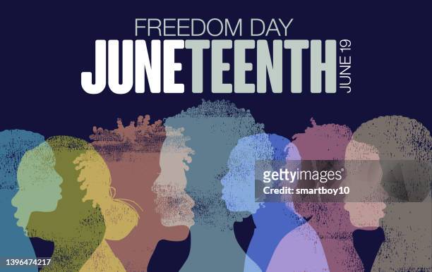 juneteenth celebration - african american history stock illustrations