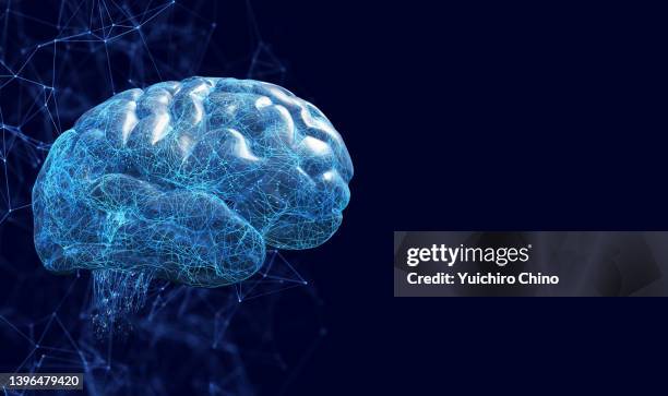 neuron brain and network - neurosurgery stock-fotos und bilder