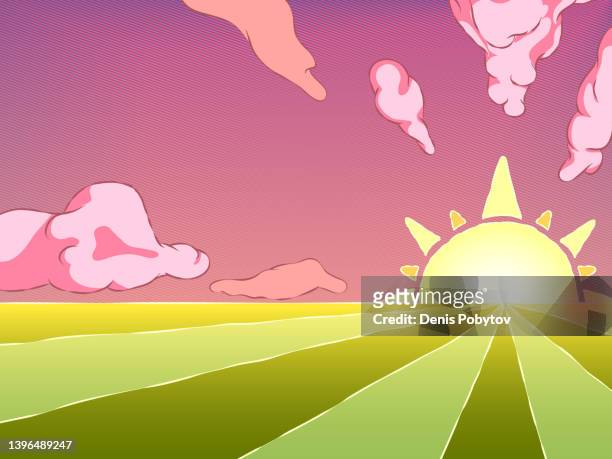 1,695 Cartoon Sunset Photos and Premium High Res Pictures - Getty Images