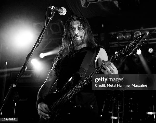 Le Bail from Svart Crown, live on stage at Hammerfest 2011, Prestatyn, March 19, 2011.