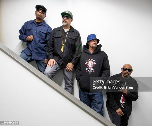 Hip hop group Cypress Hill are photographed for Los Angeles Times on April 12, 2022 in Los Angeles, California. PUBLISHED IMAGE. CREDIT MUST READ:...