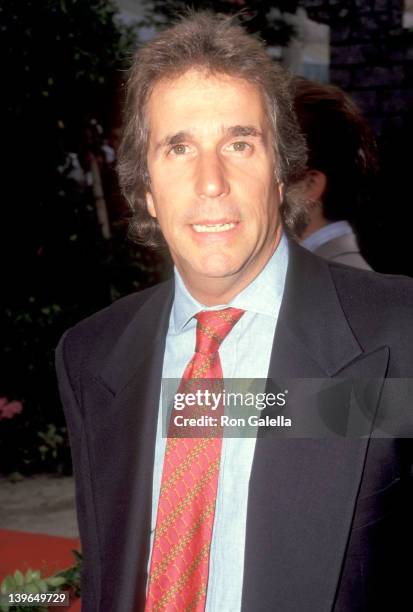 Actor Henry Winkler attends the "Robin Hood: Prince of Thieves" Westwood Premiere on June 10, 1991 at Mann Village Theatre in Westwood, California.