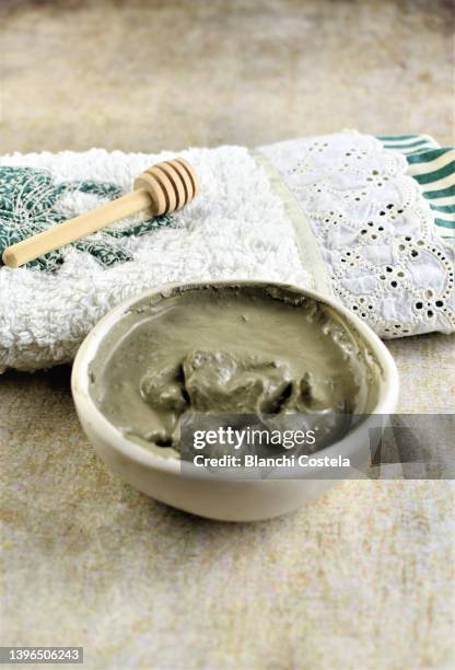 natural clay mask - clay stock pictures, royalty-free photos & images