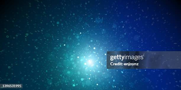 digital data explosion - number-one-black-background stock illustrations