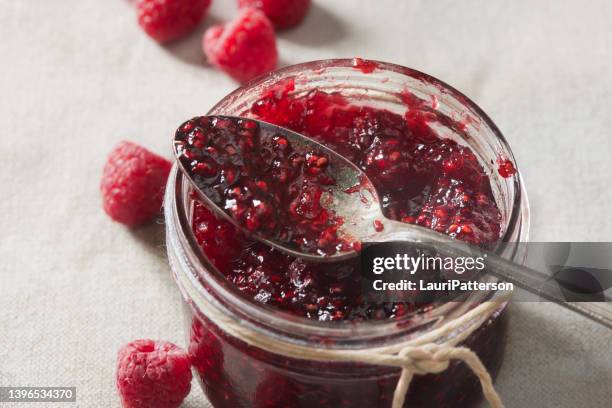 raspberry jam - raspberry jam stock pictures, royalty-free photos & images