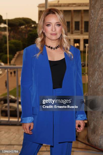 Carolina Crescentini attends the "Women For Women Against Violence - Camomilla Award" photocall on May 10, 2022 in Rome, Italy.