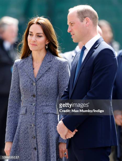 Catherine, Duchess of Cambridge and Prince William, Duke of Cambridge attend the official opening of the Glade of Light Memorial at Manchester...